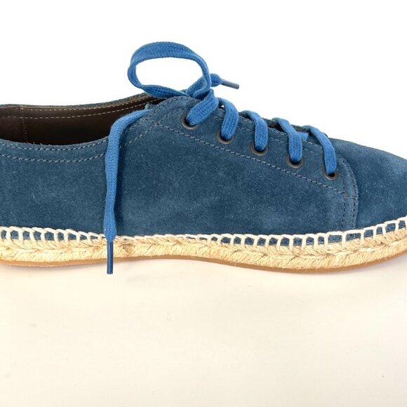 BOTTEGA VENETA Spritz Suede Denim blue espadrilles 522301 shoes, Size 41 - Picture 11 of 12